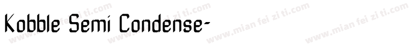 Kobble Semi Condense字体转换